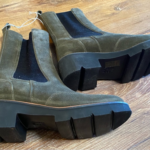 New Women’s Naturalizer Green Suede Leather Boots size 8 - Picture 6 of 7